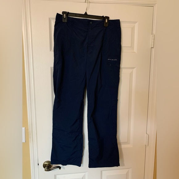 Columbia‎ Women's Omni-Shade PFG Navy Boot Cut Pants Size 10 Casual Travel - Picture 1 of 10